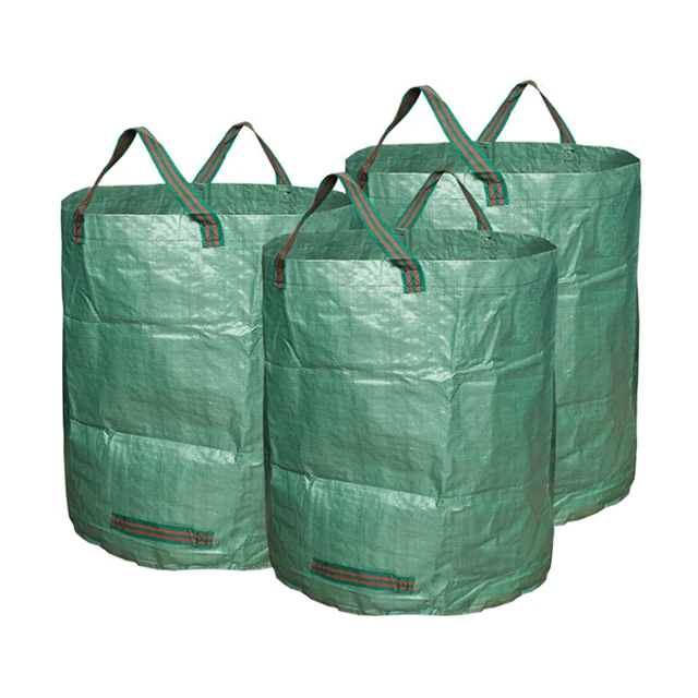 3pcs Garden Waste Bags Reuseable Heavy Duty Gardening Lawn Pool 3pcs Garden Waste Bags Reuseable Heavy Duty Gardening Lawn Pool Leaf Bag