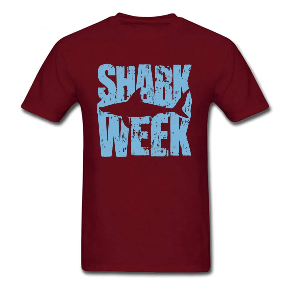 Крутая Мужская футболка с надписью Shark Week синяя черная гранж рок для парня одежда