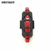 Bicycle light Bike Tail Light 5 LEDs 4 Modes USB Rechargeable Flashlight Cycling Front Lamp Lantern For Bicycle Back Rear Light ► Photo 3/6