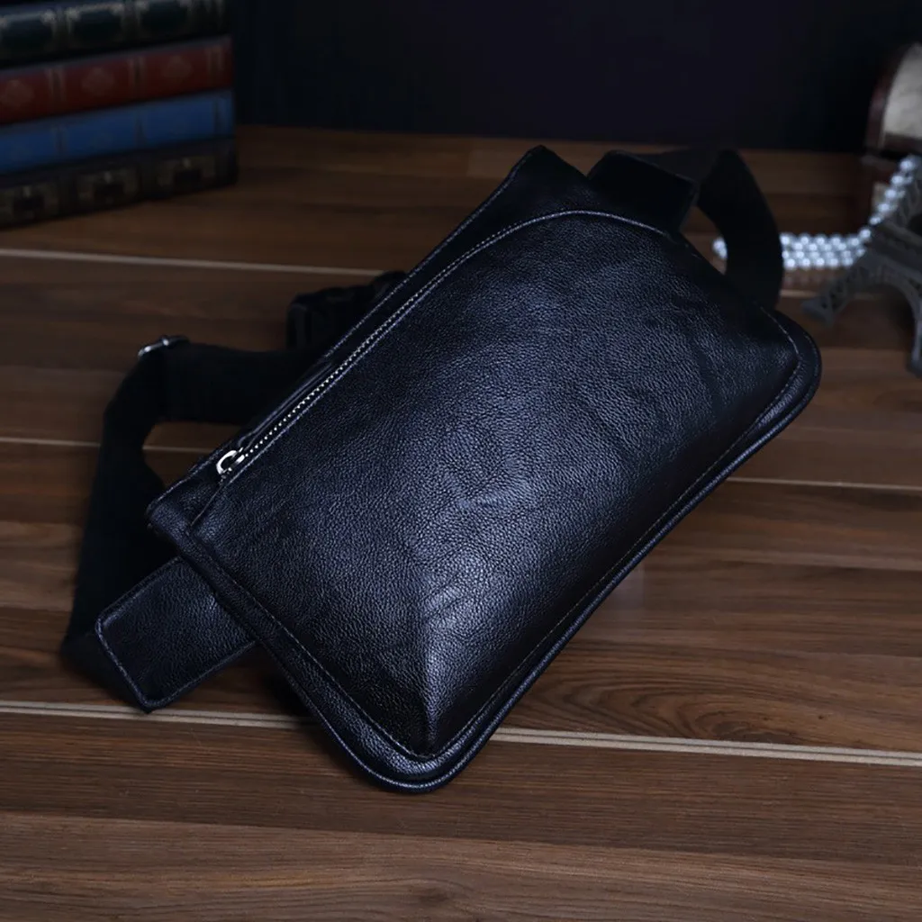Мужская маленькая сумка дикая сумка-мессенджер модная на одно плечо клетчатая нагрудная сумка кожаная сумка