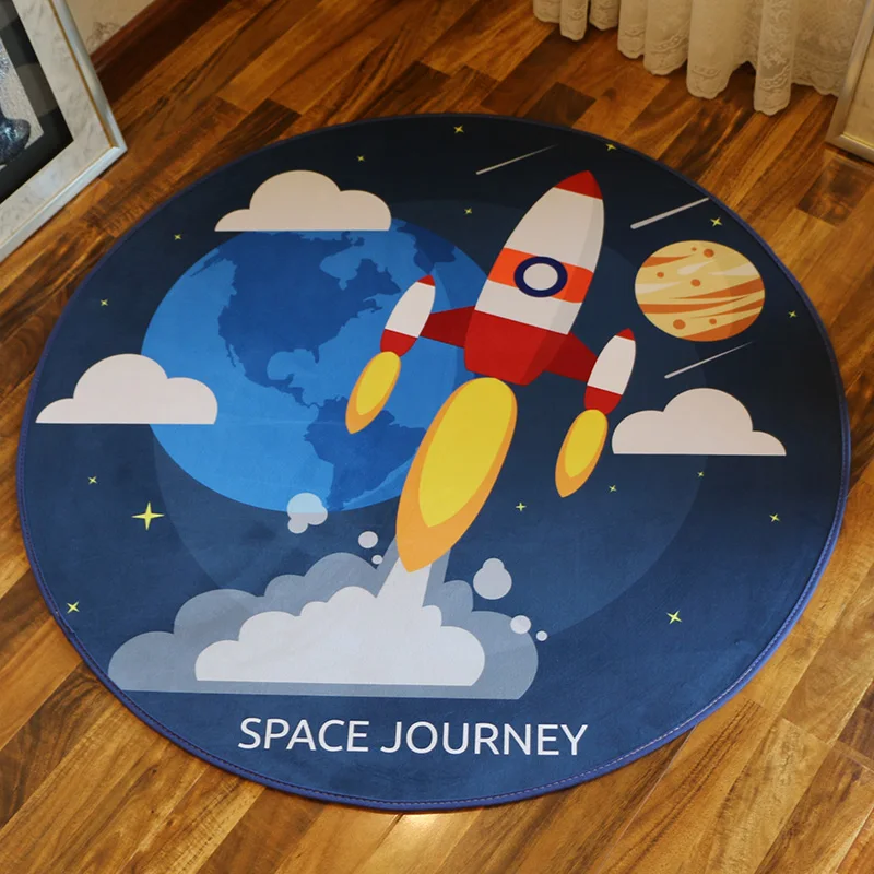 WINLIFE Universal Style Carpets Cartoon Kids Rugs Computer Chair Rugs Round Area Mats For Bedroom Anti- Skid Carpets Galaxy Rug WINLIFE Universal Style Carpets Cartoon Kids Rugs Computer Chair Rugs Round Area Mats For Bedroom Anti- Skid Carpets Galaxy Rug