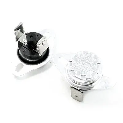 110C Celsius NC. 2 Pin Bent Foot Design Manual Reset Thermostat 10A AC250V | Обустройство дома