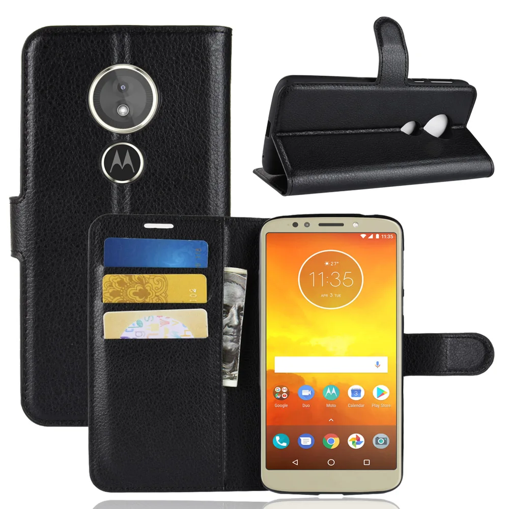 AtomBros Флип кожаный чехол для Motorola Moto E5/G6 Играть бумажник с карт Kickstand Shell