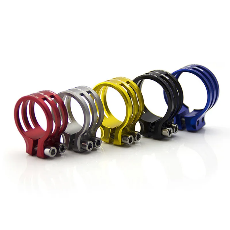 Bicycle Seatpost clip Aluminum MTB Seat Post Clamp Bike Lock Sit Folder
