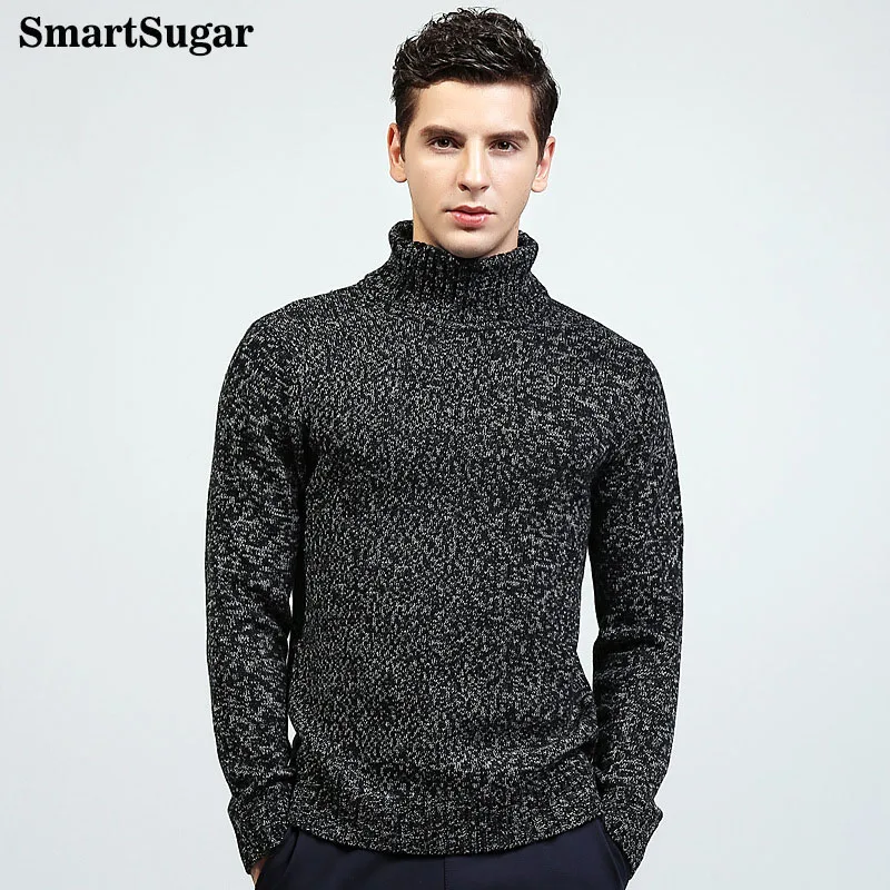 SMARTSUGAR 2017 New Style Mens High Neck Casual Sweater Long Sleeve ...