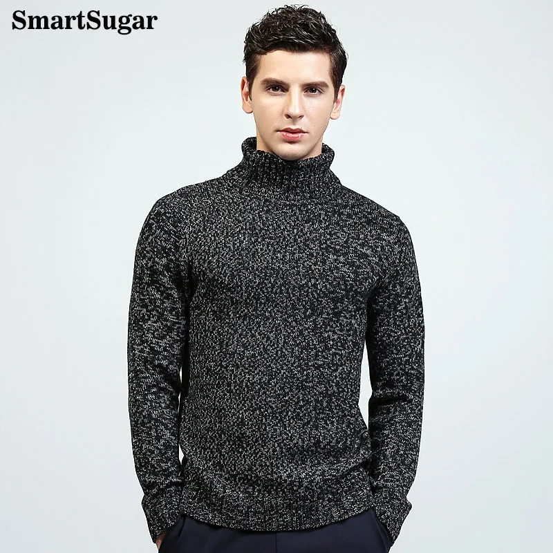 red high neck sweater men