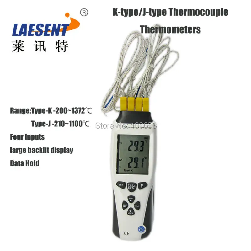 

K-Type/J-Type Four Channel Thermocouple Thermometers digital Thermometer LA-960