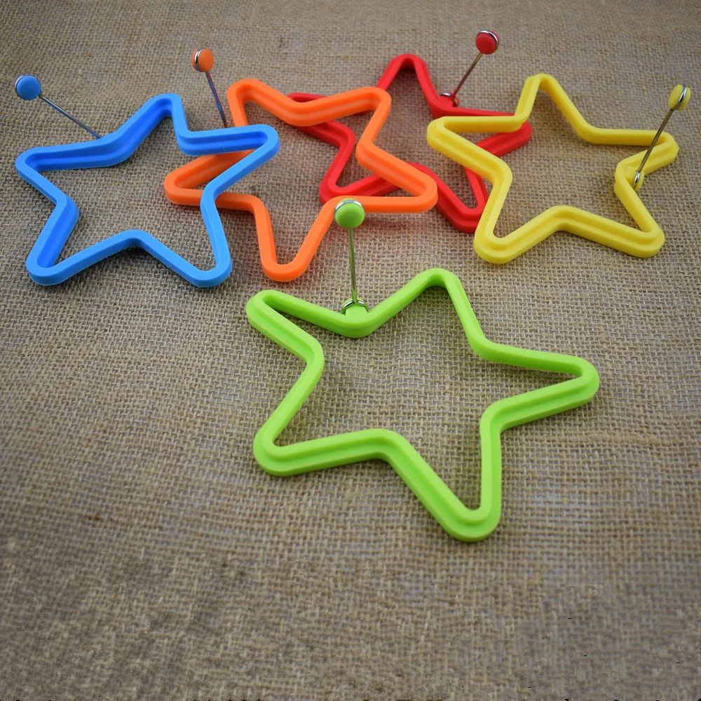 

1 Pieces Lytwtw's Omelette Maker Mold Silicone Nonstick Frying Egg Shape Pancake Star Mold For Kitchen Cooking Mould