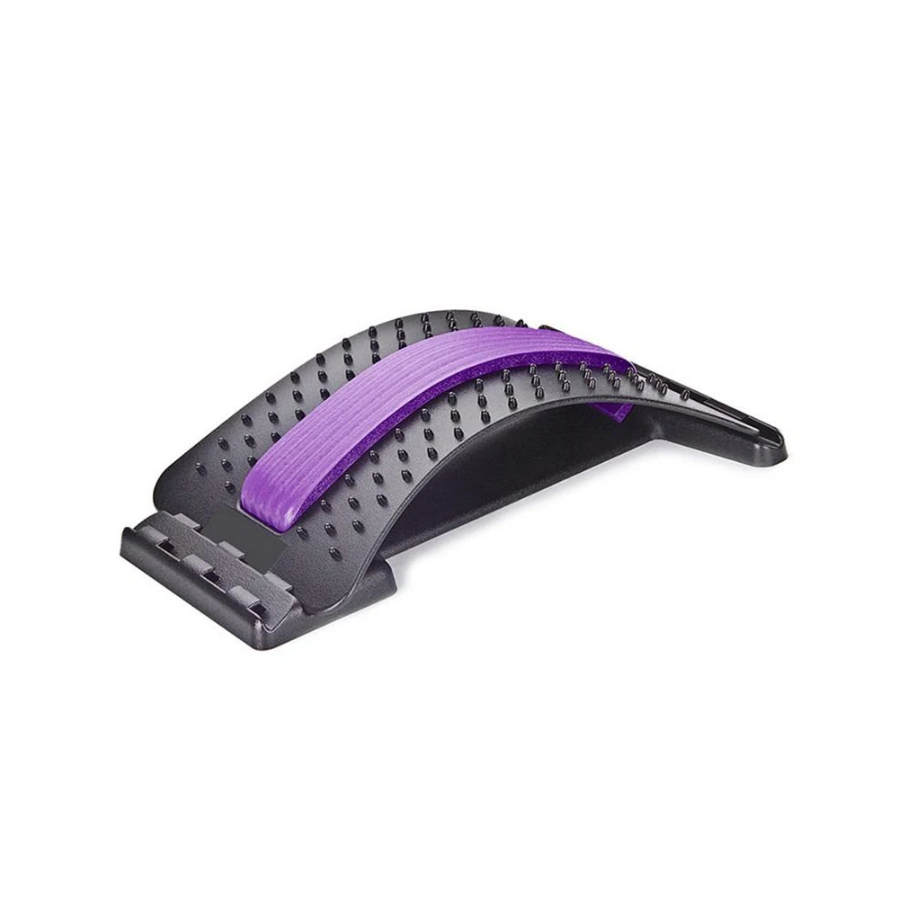 Оборудование для растяжки спины массажер Волшебные подрамники фитнес поясничная поддержка Релаксация мате боль в позвоночнике облегчение хиропрактики сообщение - Цвет: Purple