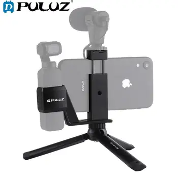 

PULUZ Mini Metal Desktop Tripod Mount+Metal Phone Clamp Mount+Expansion Fixed Stand Bracket for DJI OSMO Pocket Camera Accessori