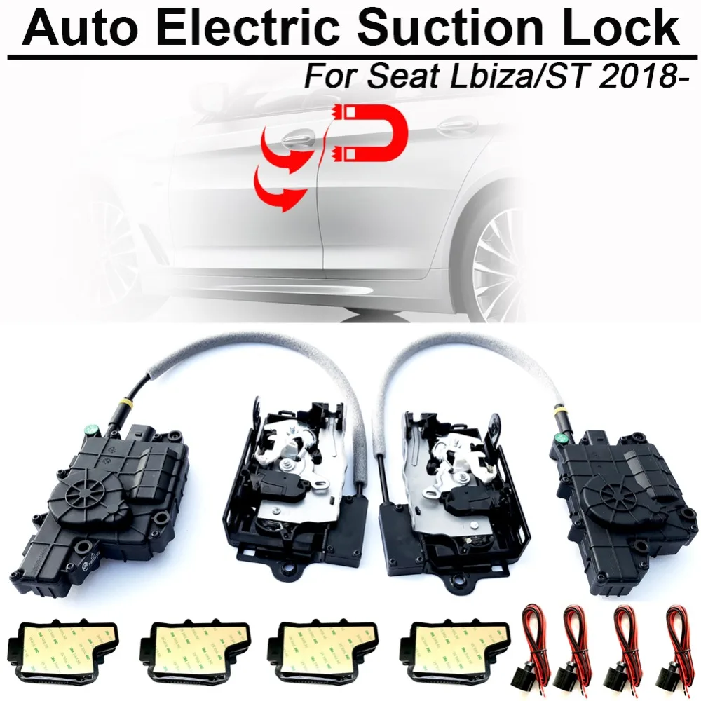 

CARBAR Smart Auto Car Electric Suction Door Lock for Seat Lbiza ST 2018- Automatic Soft Close Super Silence Self-priming Door