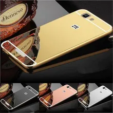 Для zte Blade A610 чехол BA610 покрытие Зеркальный Алюминиевый металлический бампер рамка+ Жесткий PC задняя крышка для zte A 610 A610c A610t v6 max