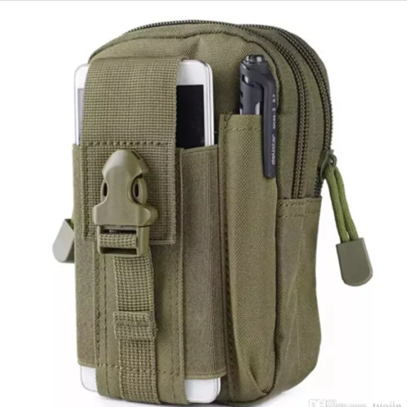 Sport Casual al aire libre militar táctica cinturón Molle bolso de la cintura de los hombres casuales de deporte Fanny paquete de la caja del teléfono Camping caza bolsas