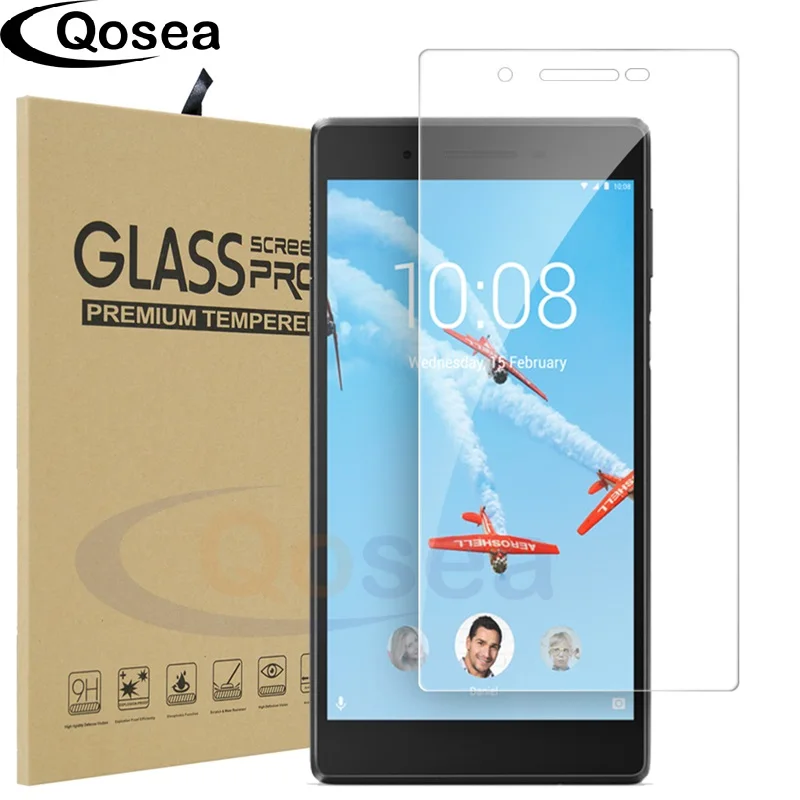 Qosea для Lenovo tab4 7 TB-7504 tb-7504f 2017 дюймов 9 H закаленное GlassFor Tab tb-7504x планшеты PC Экран