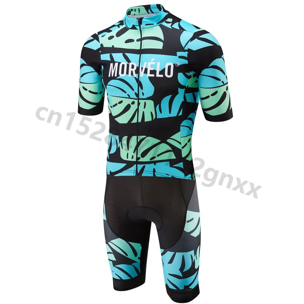 

Morvelo Summer Cycling Jersey Set Skinsuit Breathable MTB Bicycle Cycling Clothing Bike Jumpsuit Clothes Maillot Ropa Ciclismo