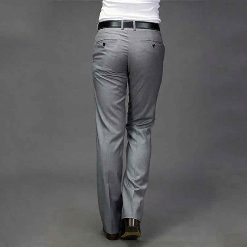 Новые мужские расклешенные брюки деловые штаны с колокольчиком для танцев белый костюм брюки размер 28-30 31 32 33 34 35 36 37