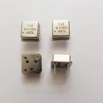 

10pcs In-line active crystal oscillator clock square half size DIP-4 OSC 48M 48MHZ 48.000M