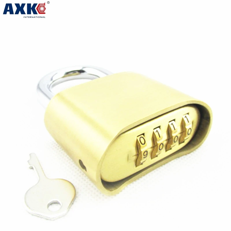

AXK New Zinc Alloy 4 Digit Combination Home Door Toolbox Lock Luggage Suitcase Padlocks with 2pcs Keys