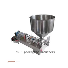 Разливочная машина Одиночная насадка паста маленький Хоппер роторный клапан диапазон 10-300 мл измерительная бутылка разливочное и упаковочное оборудование