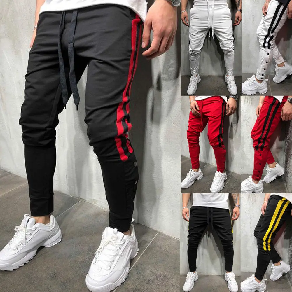 Hirigin Unif رجل ركض أزياء الرجال قلم رصاص Sweatpants ضئيلة المسار السراويل الهيب هوب بارد الشارع الشهير الرجال الملابس 2018 الرجال السراويل