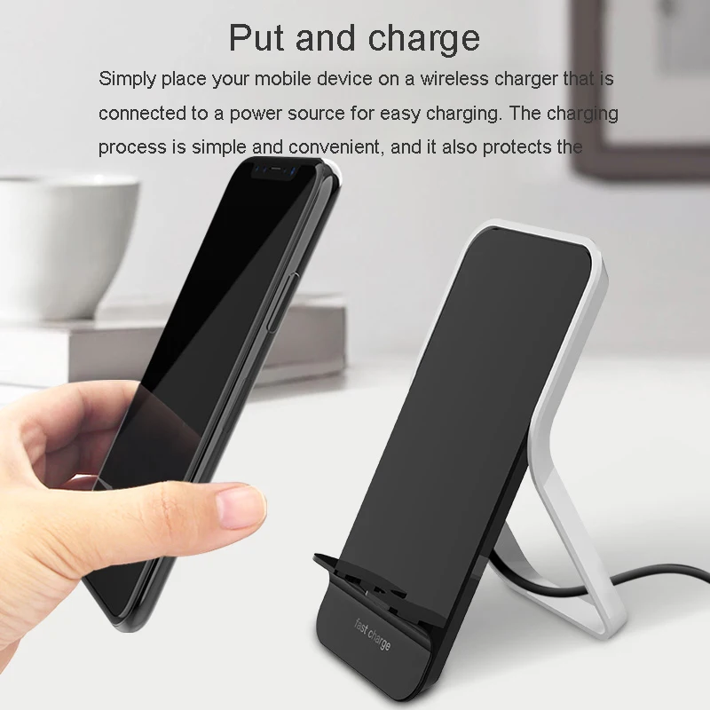 Беспроводное зарядное устройство Lantro JS Qi Quick Charger 3 0 держатель для домашнего