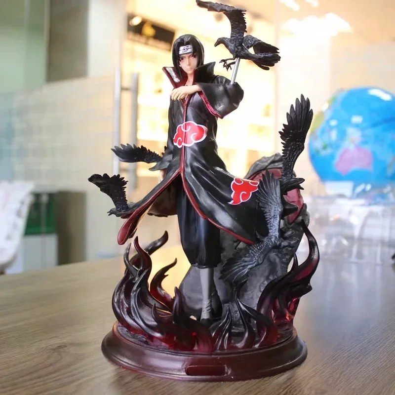 Аниме Наруто Shippuden Akatsuki Uchiha Itachi GK ПВХ Фигурка Статуя Коллекционная модель игрушки