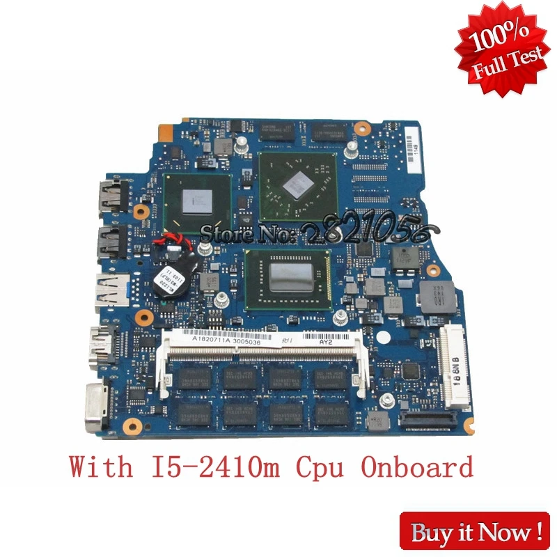 

NOKOTION A1820711A For Sony VPCSA VPCSB VPCSE VPC-SC1A 13 inch Laptop Motherboard Mbx-237 With I5-2410m Cpu Onboard