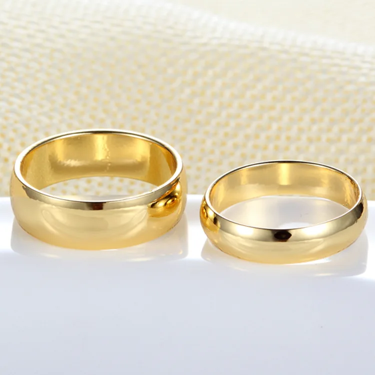 Couple Rings Gold Engagement Ring for Men Women Alliance Casamento Bague Mariage Hommes Alianca Anillo Alien Wedding Jewelry