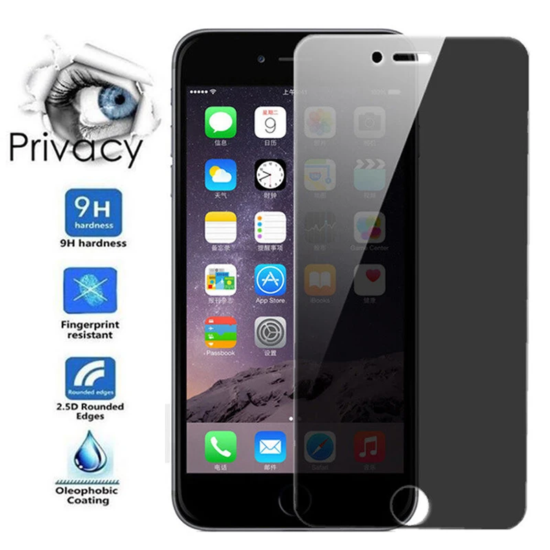 Антибликовая пленка для конфиденциальности Защитное стекло iPhone 8 7 6s 6 plus защита