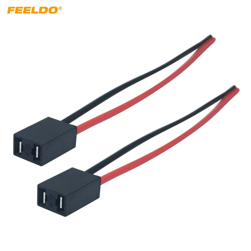 

FEELDO 20Pcs Car H7 LED HID Headlight Cable Connector Plug Lamp Bulb Socket Automotive Wire Halogen Adapter Holder #MX5960