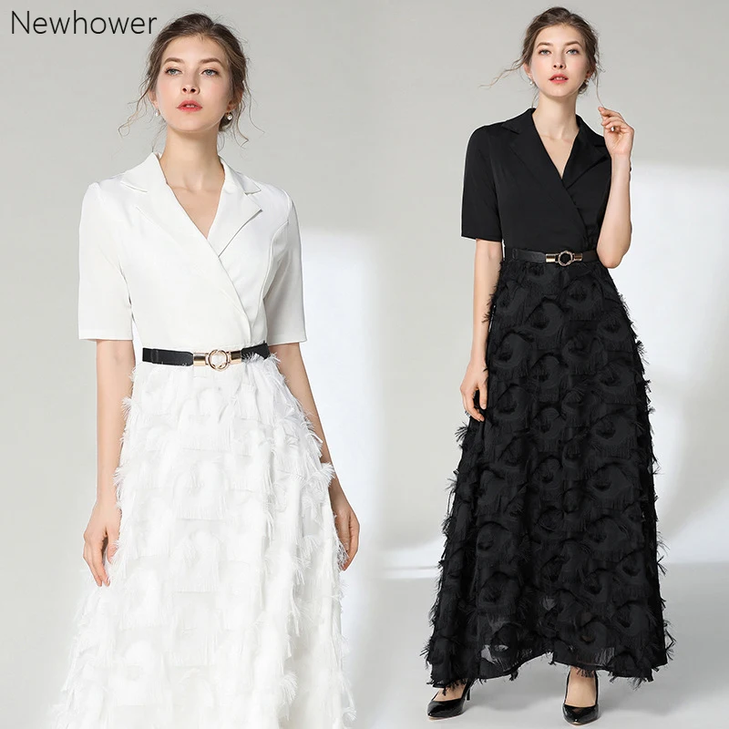 black and white formal attire