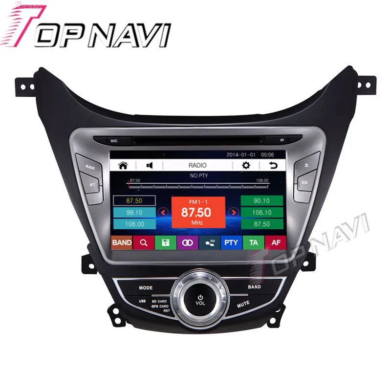 Автомобильный DVD плеер Topnavi 8 дюймов GPS для Hyundai Elantra/MD 2011 автомагнитола мультимедиа