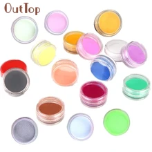 Красивая девушка 18 Цвета акрил Резьба порошок пыли УФ гель Дизайн 3D Советы украшения Маникюр Книги по искусству Sep 12