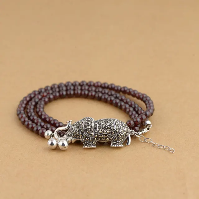 Fnj 925 Silver Elephant Bracelet For Women Jewelry New Fashion Fnj 925 Silver Elephant Bracelet For Women Jewelry New Fashion Garnet Wrap 100 Original S925