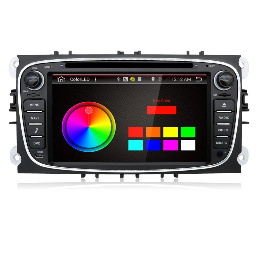 2 din Android 8 1 Octa Core автомобильный DVD плеер с gps навигатором для Ford Focus Galaxy Аудио Радио