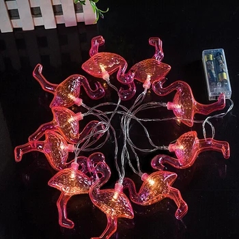 

SOLLED 10 LED Flamingo Fairy String Light Indoor Outdoor Party Wedding Christmas Fairy Decoration Light Battery Powered
