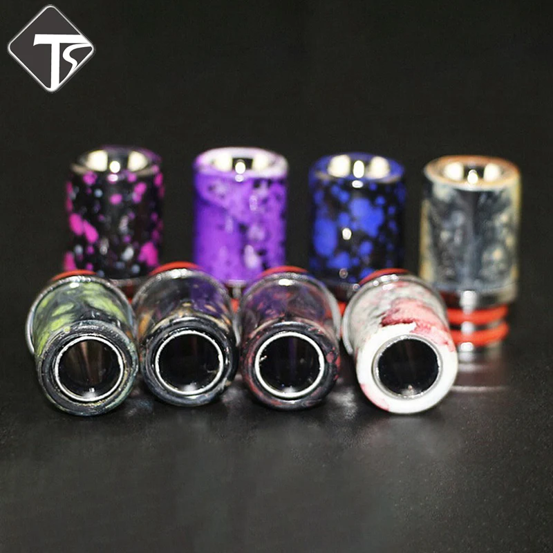 2018 E-cigarette 510 Epoxy Resin Long Drip Tip For 510 Atomizer Elektronik Sigara RDA RTA 10 Colors 2.1*1.1cm 2018 E-cigarette 510 Epoxy Resin Long Drip Tip For 510 Atomizer Elektronik Sigara RDA RTA 10 Colors 2.1*1.1cm