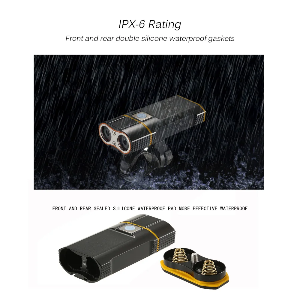 Clearance USB Rechargeable Bike Light 800LM MTB Safety Flashlight LED Bicycle Front Handlebar Lights Luces+Mount Holder Cycle Accessories 10