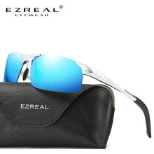 EZREAL Aluminum Magnesium Men’s Sunglasses Polarized Coating Mirror Sun Glasses Oculos Male Eyewear Accessories For Men 8177