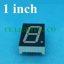 Чистый зеленый 1 дюйм 7 сегментный 1 дюйм светодиодный дисплей 34*24*10,5 мм Nixie трубка 1 бит цифровая трубка пластиковый металлический катод/анод