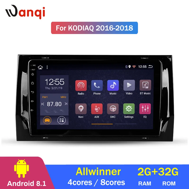 Sale 2G RAM 32G ROM Android 8.1 Car DVD Multimedia Player GPS For Skoda Kodiaq 2016-2018 audio radio stereo navigation 2