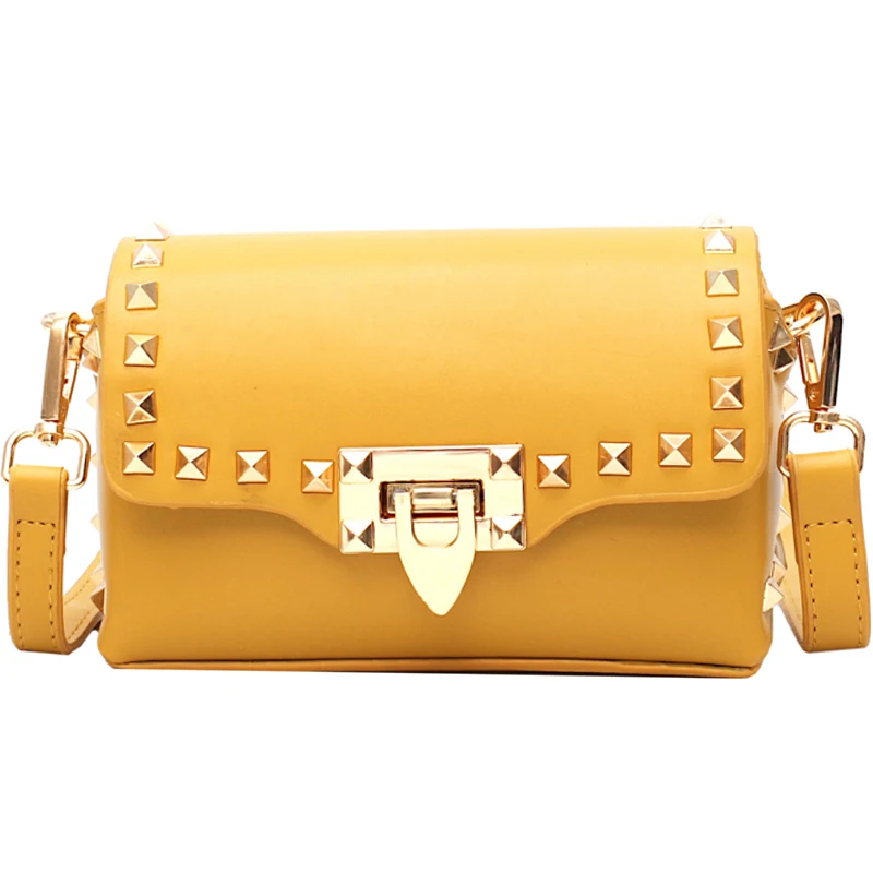 

Hot Fashion Women's Crossbody Bags for Women Small Flap Leather Handbag PU Shoulder Bag rivet solid evening party Messenger Bags