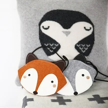 Милая мини-сумка на одно плечо для девочек, сумочка для монет, дизайнерская сумка-мессенджер с милой лисой для девочек, аксессуары для малышей, 19*13 см