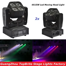 High Quality 2Pcs/Lot 4X15W Mini LED Moving Head Light With DMX512 RGBW 4IN1 LED Scanner Stage Effect Lighting For Free Shipping High Quality 2Pcs/Lot 4X15W Mini LED Moving Head Light With DMX512 RGBW 4IN1 LED Scanner Stage Effect Lighting For Free Shipping