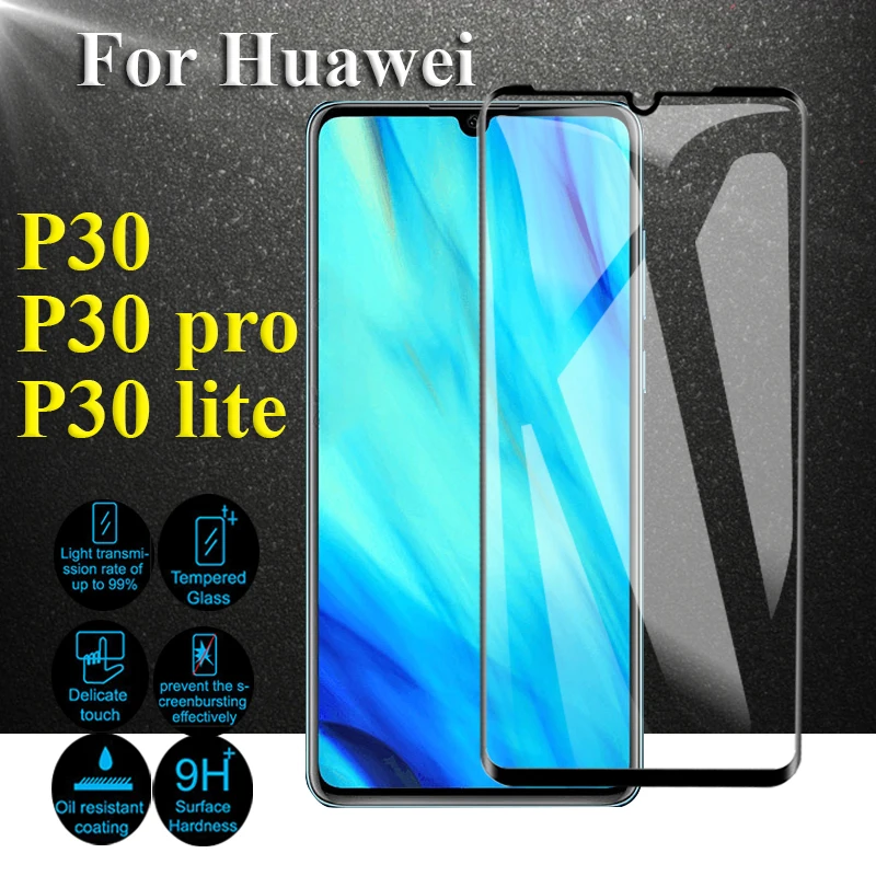 

Protective Glass On For Huawei p30 pro lite Glas p 30 30pro 30lite light Huavei Huawie p30pro p30lite 30p Screen Protector Verre
