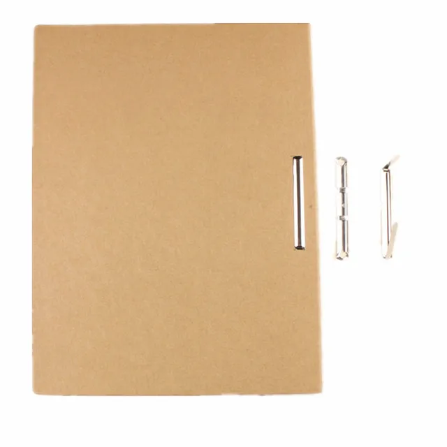 5 pcs 235X315X10MM Kraft Two Hole A4 Paper Capa citor Punch Folder