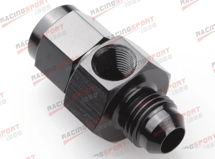 

6AN AN6 male to -6 AN female with 1/8" NPT gauge port adapter fuel