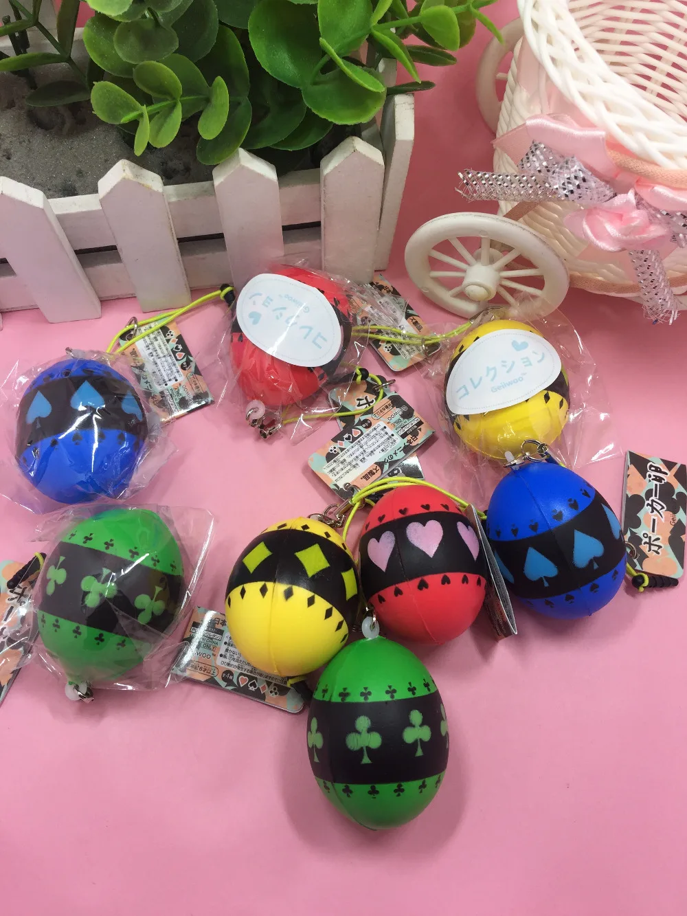 New 20pcs lot kuwaii rare Mini Poker eggs squishy Slow Rising toys Original Package cell phone