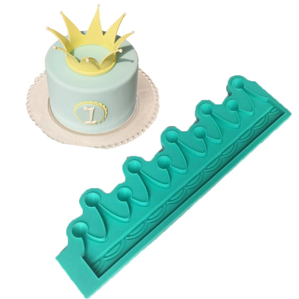 

DIY Small Crown Shape Silicone Cake Mold Fondant Chocolate Cake Mould Wedding Birthday Cake Decorating Tools