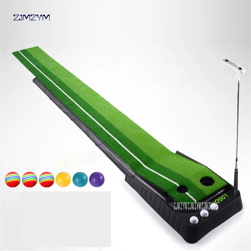 

Indoor golf putting practice equipment multi-fairway monochrome swing trainer training blanket golf ball retriever plastic 3M